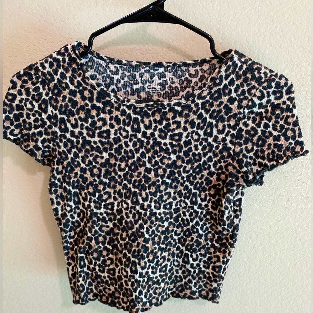 American Eagle Cheetah Crop Top